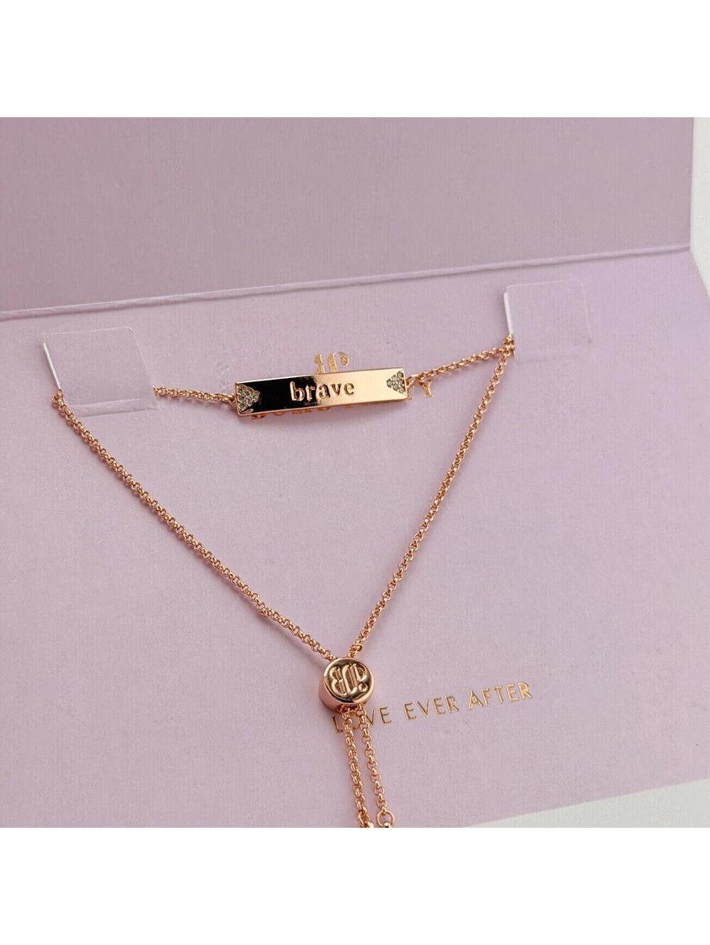 Bomb Party Love Ever After "The Brave Bar Bracelet" RBP3811 RETRO on Rose Gold